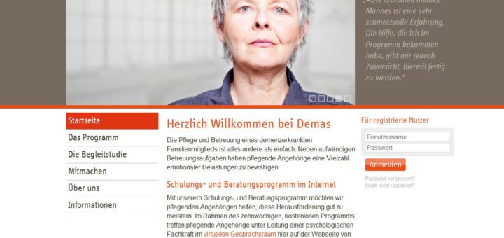 Demenz anders sehen - Online Beratung für pflegende Angehörige